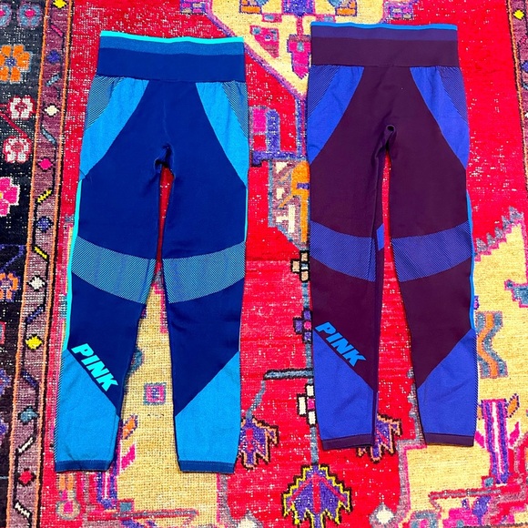 Lot of 2 VICTORIAS SECRET PINK “Cool & Comfy” Leggings Sz M - NWOT - Picture 7 of 7